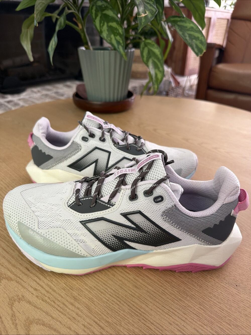 New Balance Nitrel v6 Womens 10 Wide Grey Matter Trail Shoe WTNTRLG6